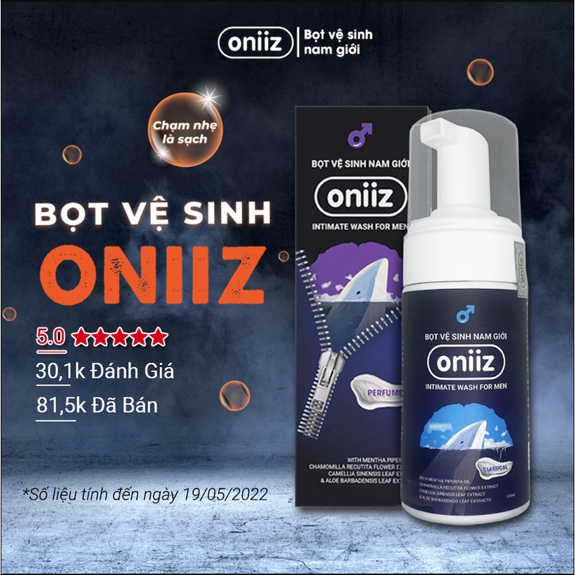 Bọt vệ sinh nam giới Oniiz Dung dịch tạo bọt 100ml