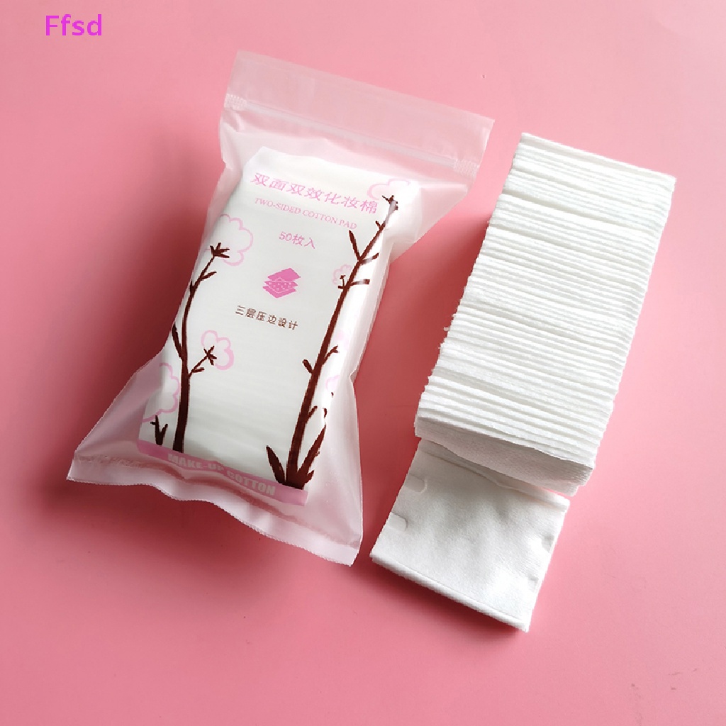 Túi 50 Miếng Bông Tẩy Trang Mềm Mại Có Thể Giặt Được
