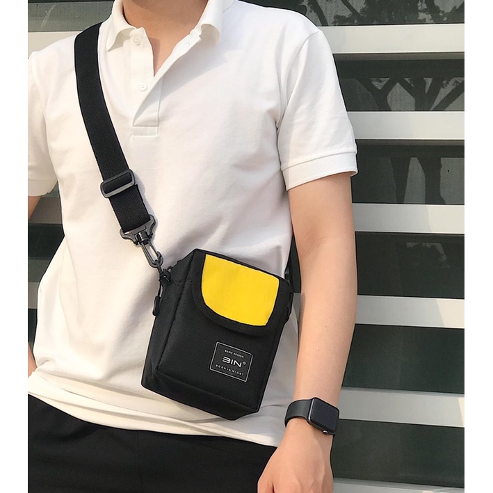 Túi đeo chéo thời trang nam nữ cao cấp MINI BAG Chất liệu chống thấm nước BIN ORIGINAL