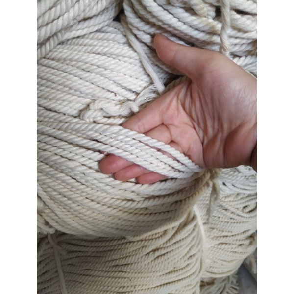 Dây thừng cotton macrame 3 xoắn