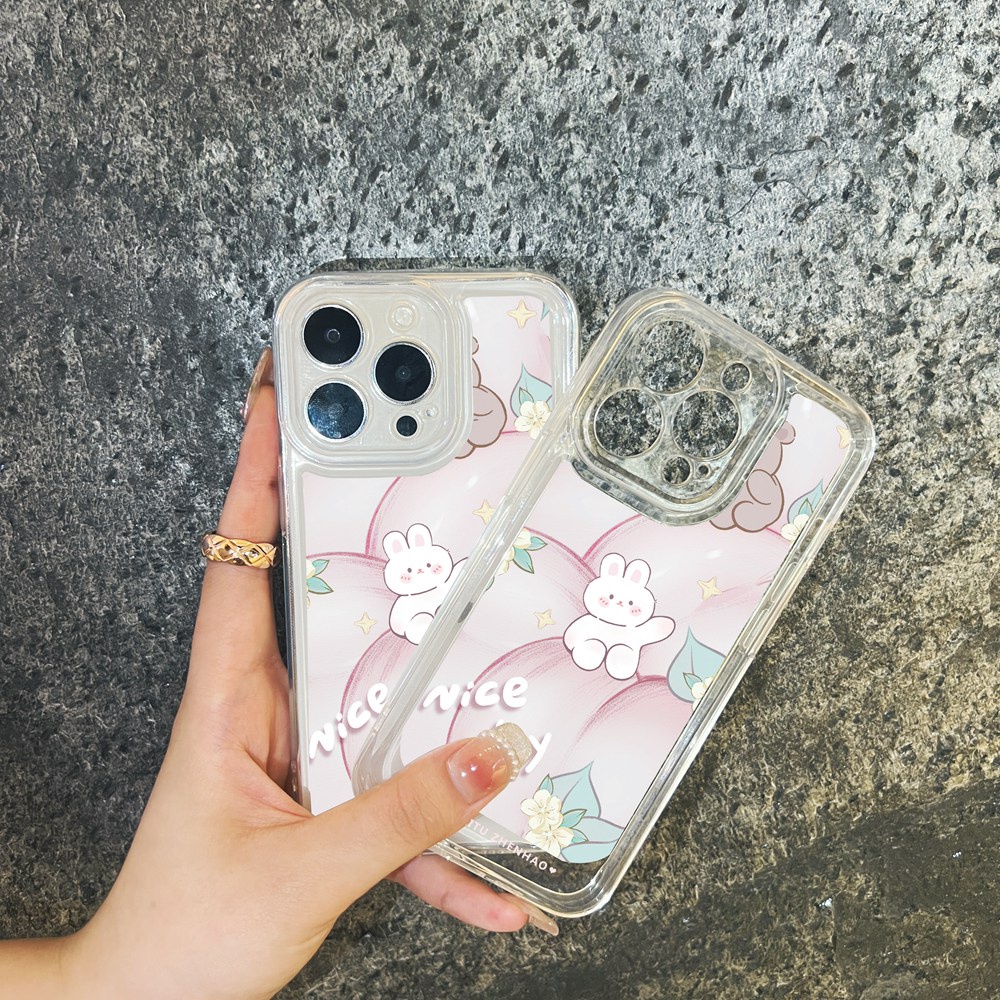 Ốp Điện Thoại TPU Hình Hoa Tulip Hồng Cho iPhone 13 12 11 Pro Max 13 Mini X XR XS Max SE 2020 2022 6 6S 7 8 Plus