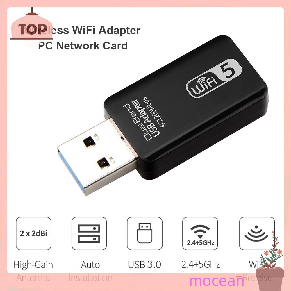 Mocean WD-4601AC 1200Mbps USB Wifi Network Card 2.4G/5G Dual-Band Wireless Adapter