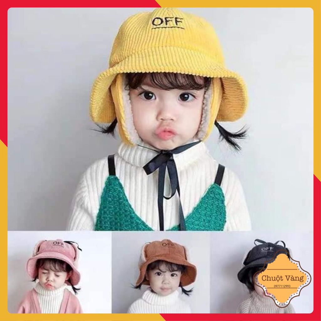 Mũ OFF 2in1 cho bé kèm bịt tai
