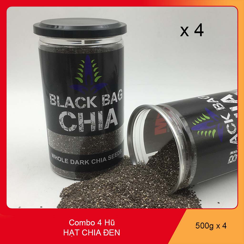 Combo 4 hộp Back Chia Organic Của Úc, Khối lượng 500g x 4 = 2 kg.