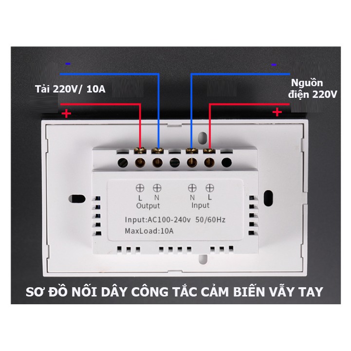 Bộ Công Tắc Cảm Ứng vẫy tay-Tiệm Cận Hồng Ngoại 220V/10A vẫy tay để bật/ tắt đèn