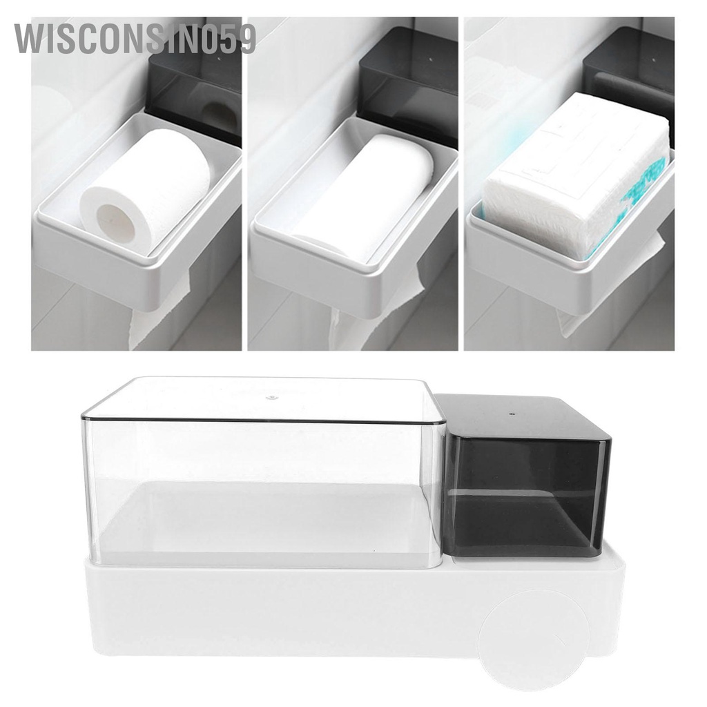 [Hàng sẵn] Máy rút khăn giấy không thấm nước cho Phòng tắm【Wisconsin059】
