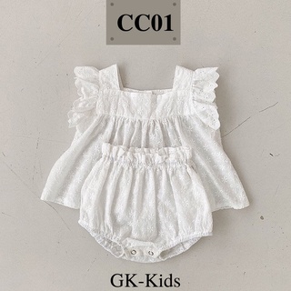 Set công chúa thêu hóa chất đũi mềm cho bé gái