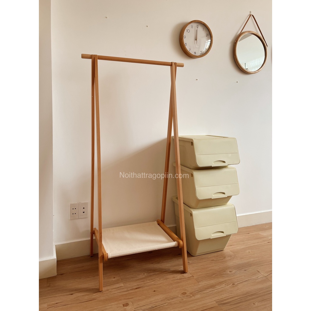 Giá treo quân áo vải bố