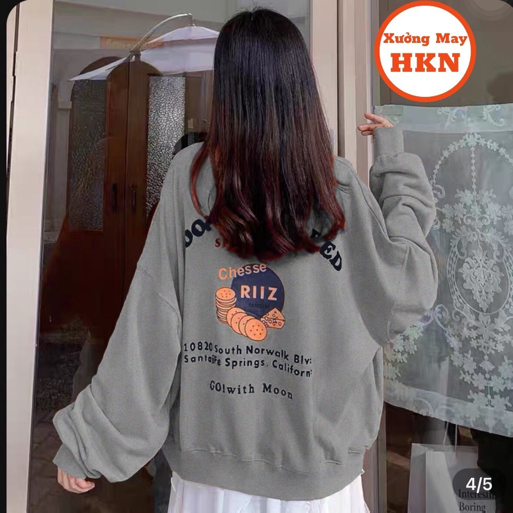 Áo Cardigan Riiz Nữ Form Rông Chất Nỉ Mềm Mại Mã 490 Xưởng May HKN | BigBuy360 - bigbuy360.vn