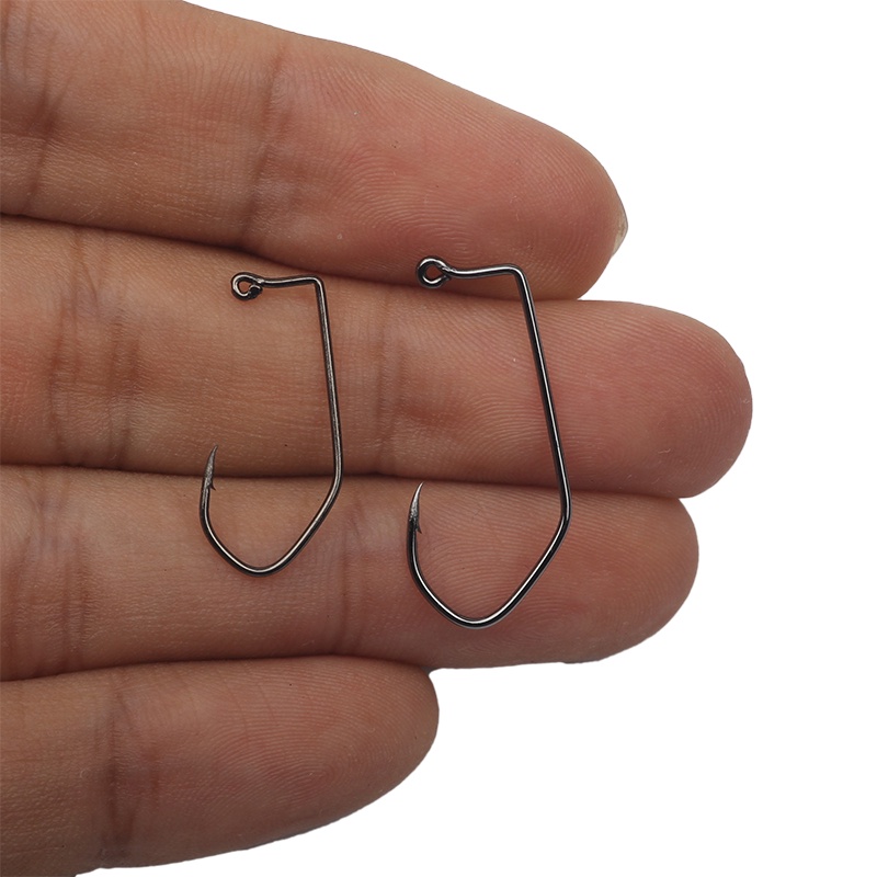 Set 50 Lưỡi Câu Chữ V Màu Đen 90 Độ Size 2# 4#