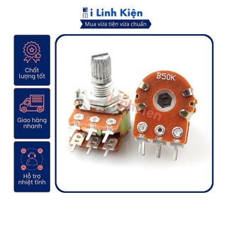 Combo 5 con Chiết áp đôi 50K WH148-B50K 15mm
