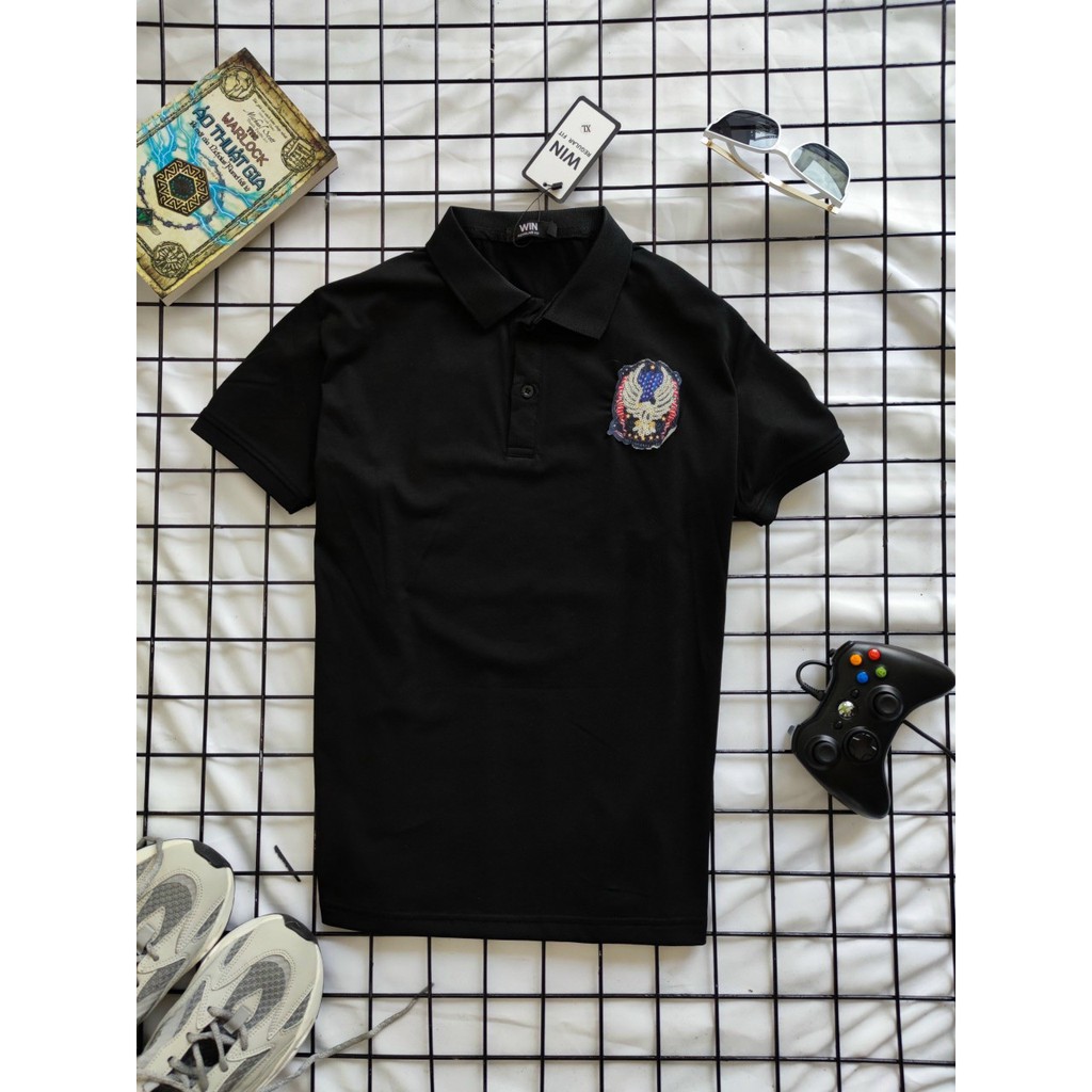 KT Store - Áo thun Nam có cổ polo cao cấp, thêu hoạ tiết KIM SA sang trọng, PC ấn tượng | BigBuy360 - bigbuy360.vn