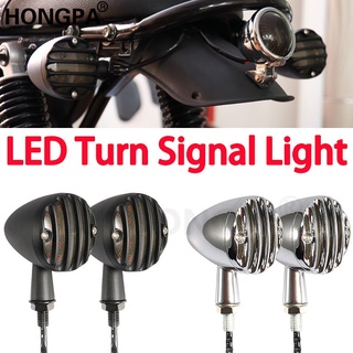Cặp đèn xi nhan led hình viên đạn dành cho Yamaha Honda Suzuki Cafe Racer Bobber Chopper