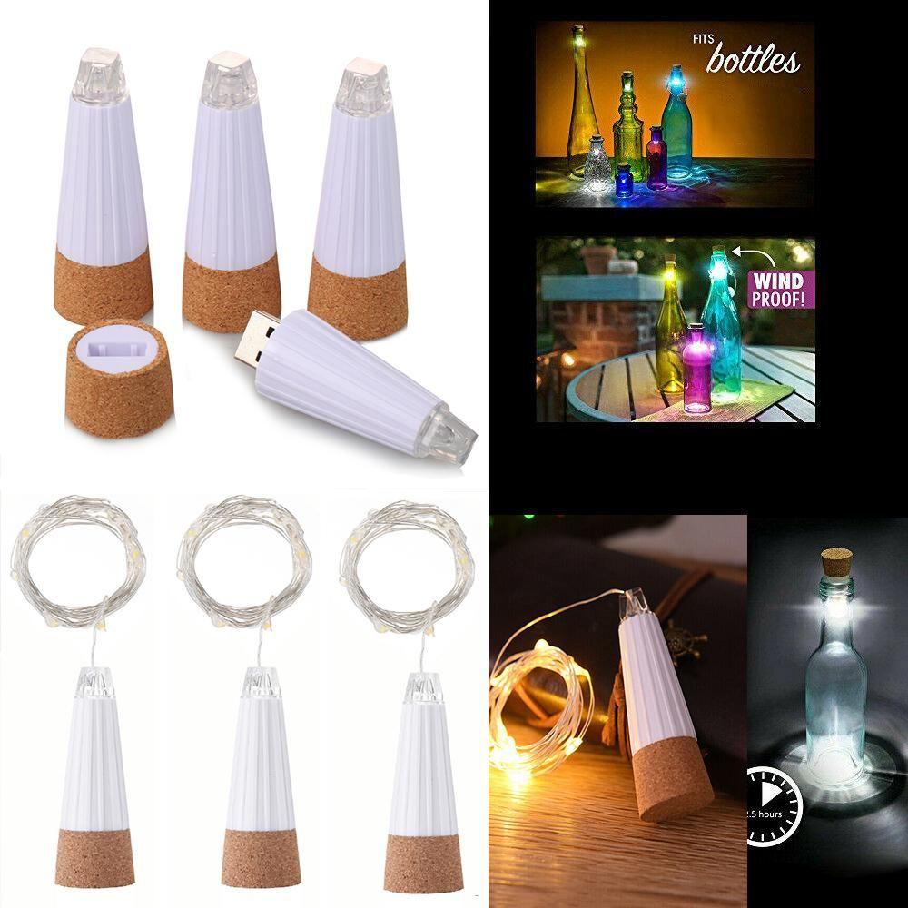 GOGOUP Đèn Led Hình Nút Bần Trang Trí Chai Rượu