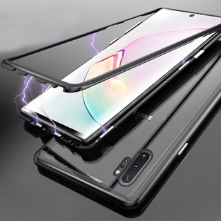 Ốp điện thoại kính cường lực cứng với khung hít nam châm cho Samsung Galaxy Note 10 P