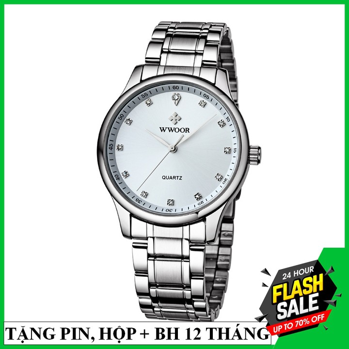 ĐỒNG HỒ NAM WWOO 8012, MẪU  MÃ SANG TRỌNG, BẢO HÀNH 1 NĂM | BigBuy360 - bigbuy360.vn