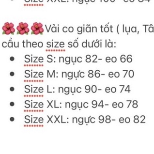 Áo dài cách tân dáng Suông, Áo Dài 2 tà chất lụa Ngo.c Trai cao cấp