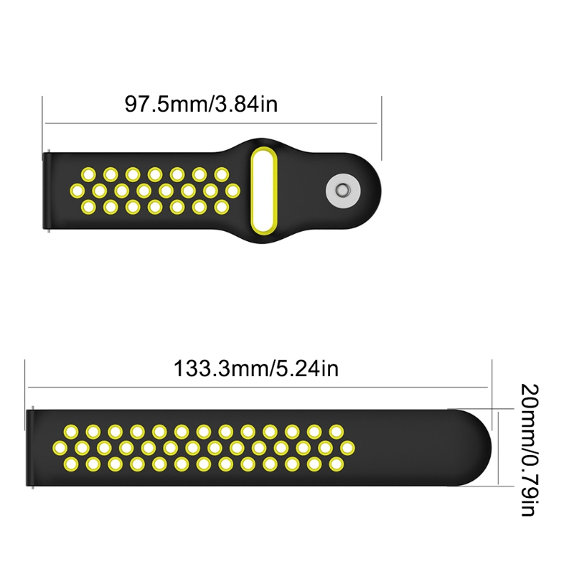 Dây đeo đồng hồ 20mm nhiều màu để chọn cho Amazfit Bip Gear S2 Classic Vivoactive 3/HR Nokia 40mm