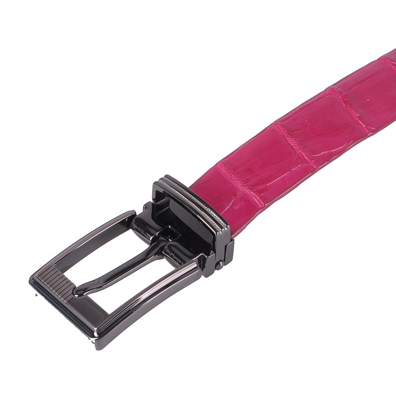 Thắt lưng nữ da cá sấu Huy Hoàng màu hồng HP5205