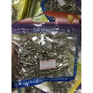 1 bịch 100 chiếc khóa link khóa cài siêu khỏe. phụ kiện câu cá
