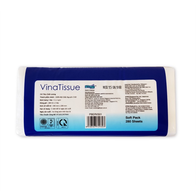 Khăn giấy lụa Vina tissue 280 tờ