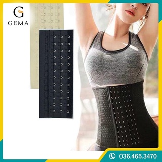 Miếng nới đai nịt bụng Latex móc cài chống rỉ cao cấp loại 14 móc 16 móc, Thanh nối đai latex