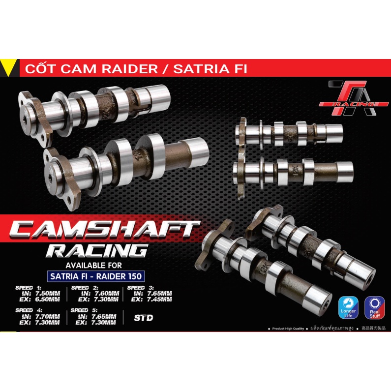 Cốt cam độ Raider xc và Fi S1 S2 S3 Chính hãng TA Racing