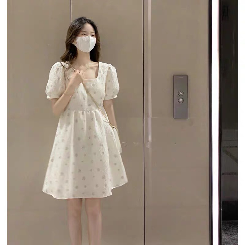 Váy BaByDoll Tay Ngắn Dễ Thương Đầm Đi Chơi Đi Dạo Phố Đi Tiệc Đi Biển V3607