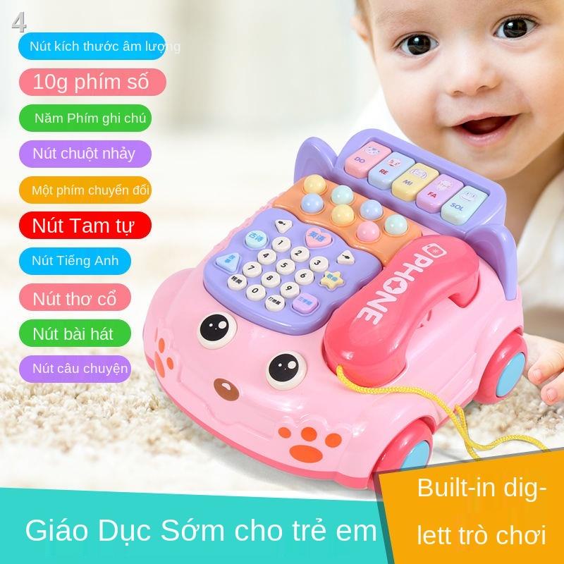 ✱❒Đồ chơi trẻ em cô gái mô phỏng điện thoại một tuổi bé trai âm nhạc giáo dục sớm đàn organ tử