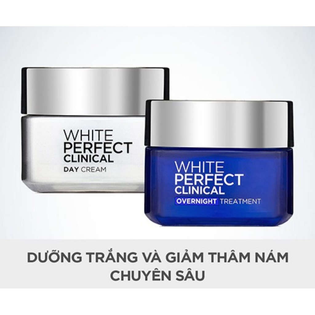 Bộ 3 sản phẩm làm sáng mịn và giảm thâm nám chuyên sâu L'oreal White Perfect Clinical