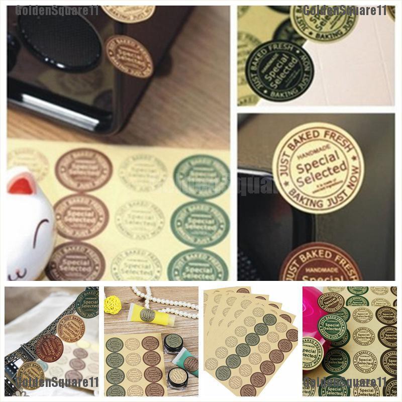 Nhãn Dán Trang Trí Hộp Quà Xà Phòng / Bánh Quy DIY