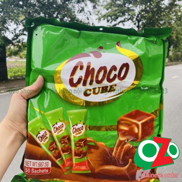 Thanh 5 viên kẹo choco cube HongKong