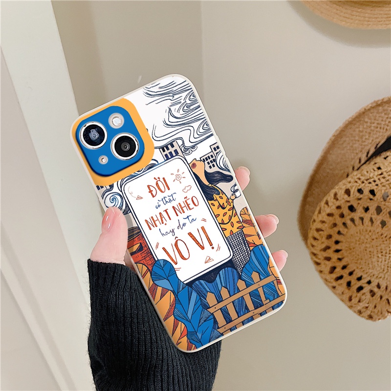 Ốp điện thoại iphone "Đời Có Thật Nhạt Nhẽo Hay Do Ta Vô Vị" cho iphone 7 plus 8 x xr 11 pro max 12 13 pro max