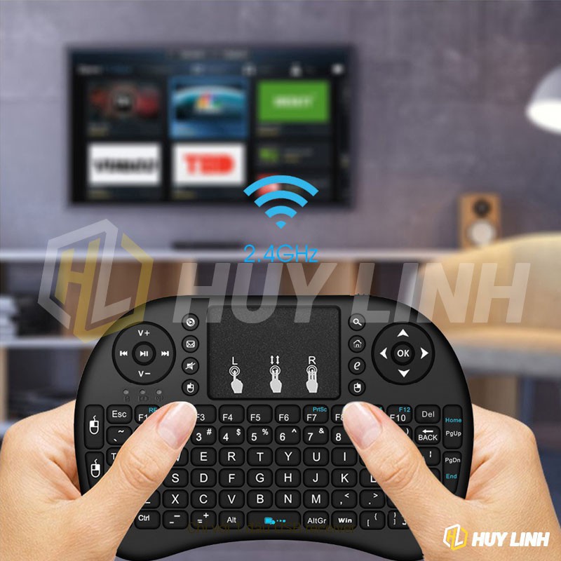 ☎[ Pin sạc] Bàn phím kiêm chuột mini không dây UBK500 - Có Touchpad đa chạm sử dụng trên TV Box, Smart Android