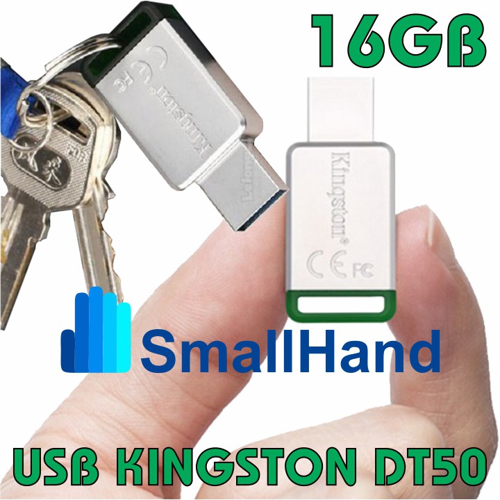 USB 16GB Kingston DataTraveler DT50 – Vỏ thép nguyên khối – Chịu va đập – Kháng nước – CHÍNH HÃNG – Bảo hành 5 năm