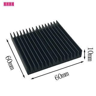 Tấm tản nhiệt bằng nhôm màu đen 60x60 x 10mm cho bo mạch chủ chất lượng cao