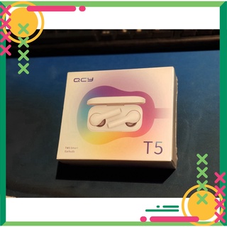 SALE KHỦNG  Tai nghe Bluetooth QCY T5 trắng + Túi đựng tai nghe QCY SALE KHỦNG