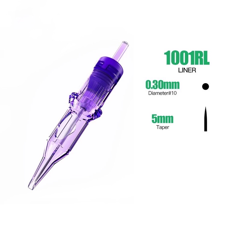 1 HỘP 10 KIM 1 PEN MAST PRO TÍM SIÊU BÉN CHÍNH HÃNG