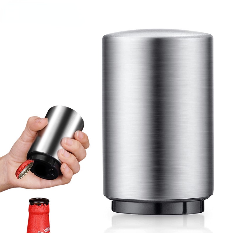 Dụng Cụ Mở Nắp Chai Bia Từ Tính Tự Động Bằng Thép Không Gỉ
