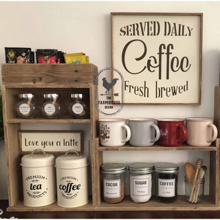 Bảng Gỗ Trang Trí Quán Cà Phê Kích Thước Lớn 31cm