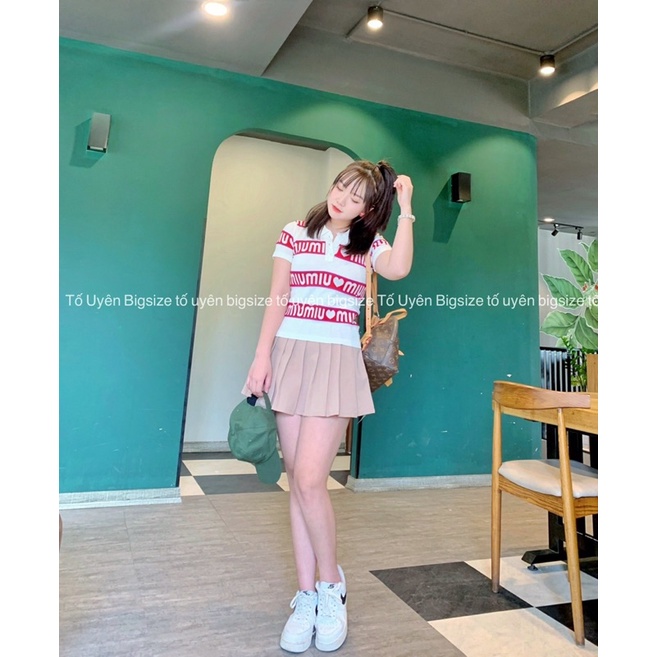 (T.U Bigsize 50-75kg) Áo Len Mongtoghi Dáng Ngắn Cổ Bẻ Hoạ Tiết Lạ Hàng QCCC #2202