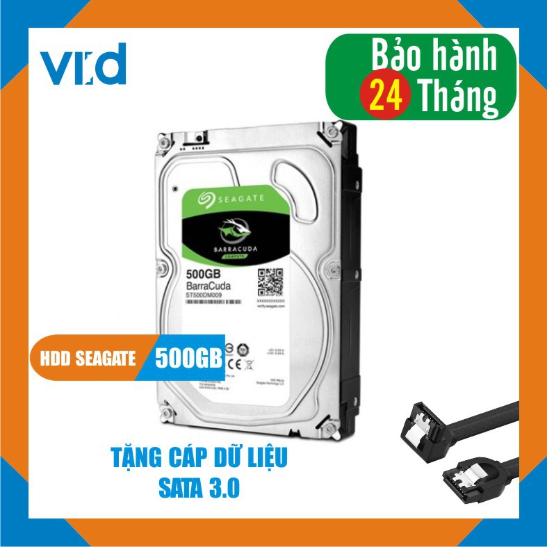 Ổ cứng HDD 500GB Barracuada - Tặng Cáp SATA 3.0 - Hàng tháo máy đồng bộ nhập khẩu mới 98% - Bảo hành 24T | BigBuy360 - bigbuy360.vn