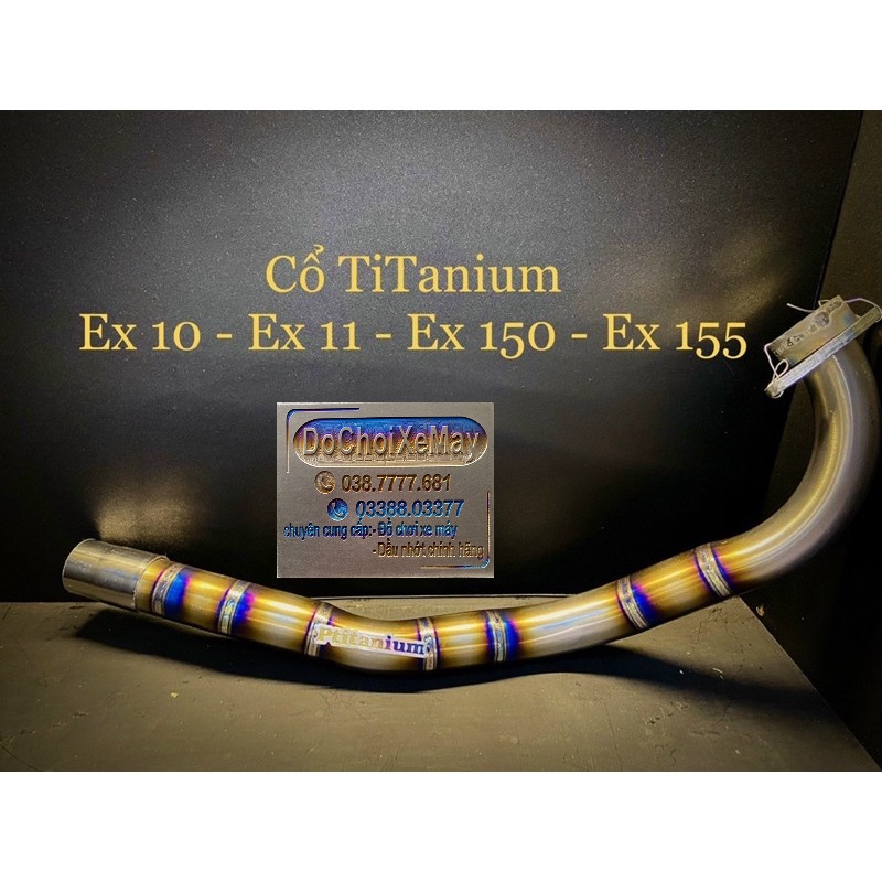 Cổ pô titanium cho Exciter các đời . DoChoiXeMay