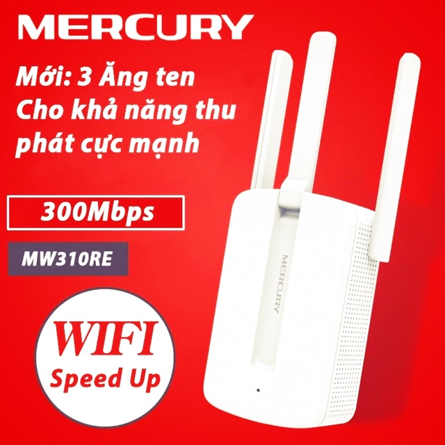 {Chính hãng} Bộ kích sóng wifi 3 râu Mercury, kích sóng wifi cực mạnh, độ bền siêu lâu