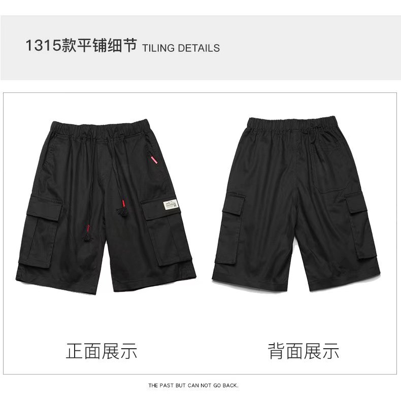 Quần Short Ống Rộng Nhiều Túi Phong Cách Hàn Quốc Dành Cho Nam