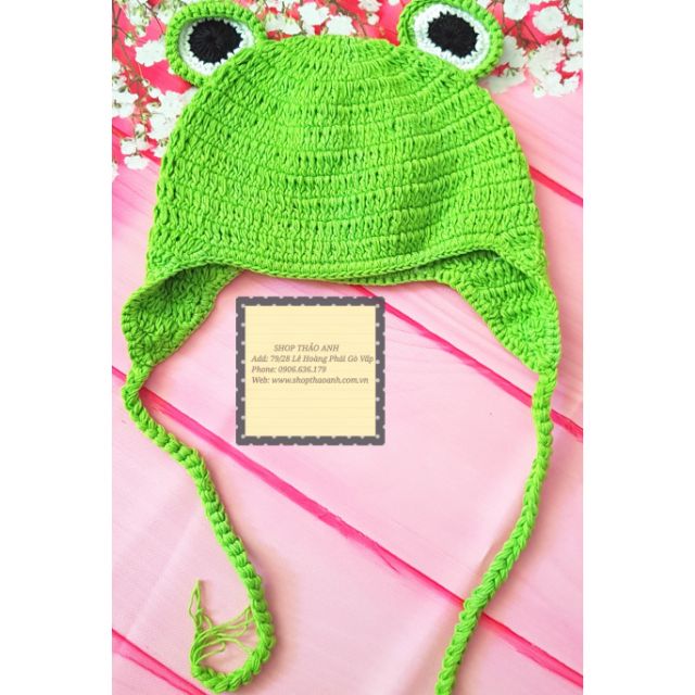 Nón len móc Handmade