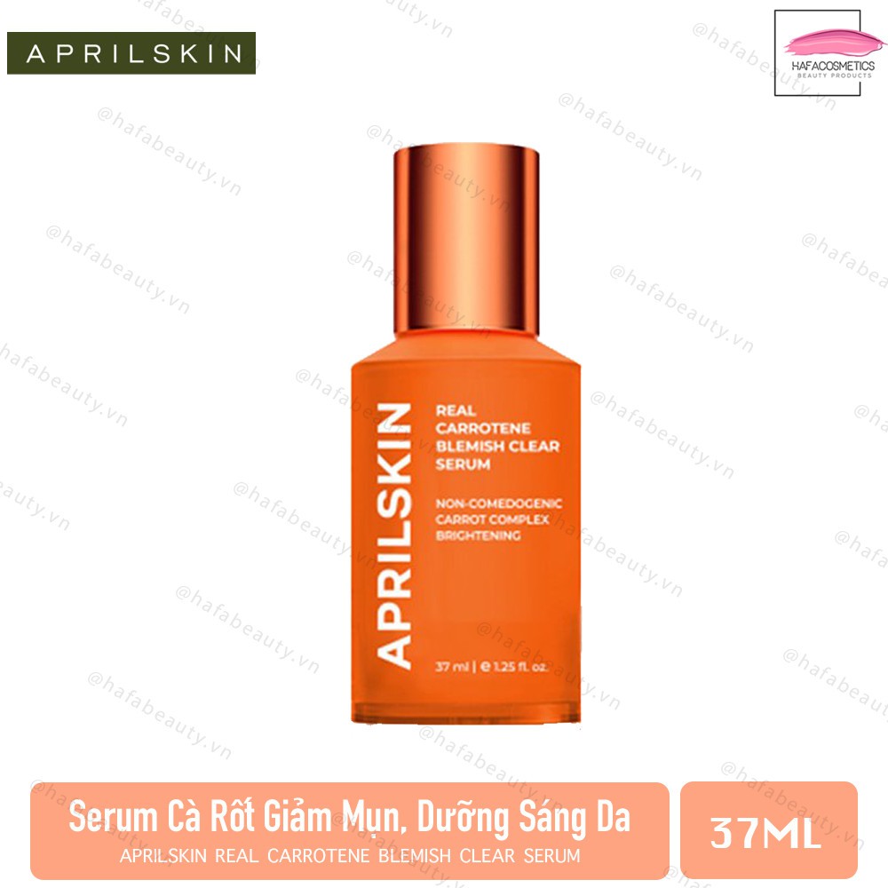 Tinh Chất Giảm Mụn Phục Hồi Sáng Da Sau Mụn Chiết Xuất Cà Rốt AprilSkin Real Carrot Serum _ April Skin Chính Hãng