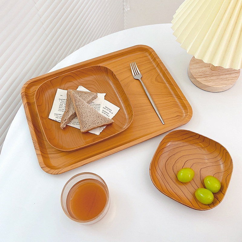 Khay Gỗ Đựng Thức Ăn Đa Năng Phong Cách Truyền Thống