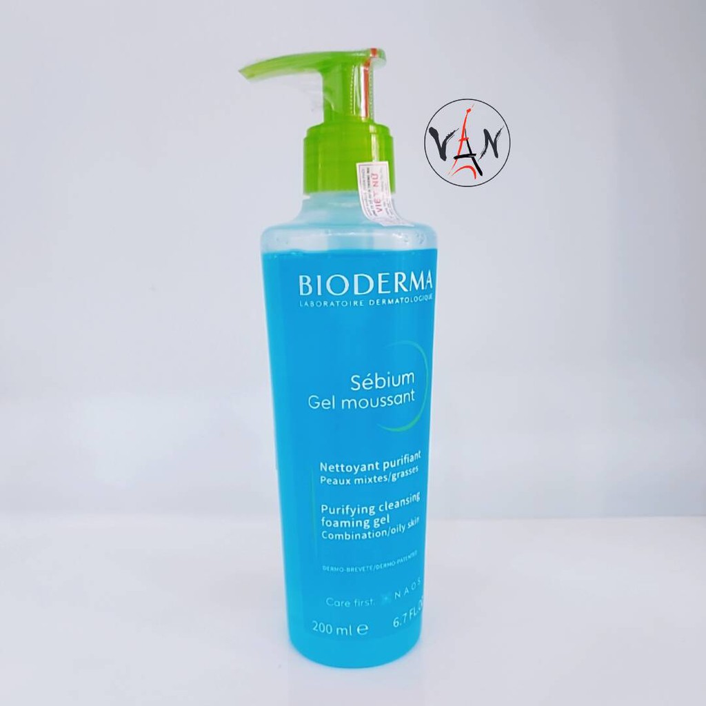 Bioderma Sữa rửa mặt bioderma sébium gel moussant dành cho da nhờn dầu và mụn 200ml