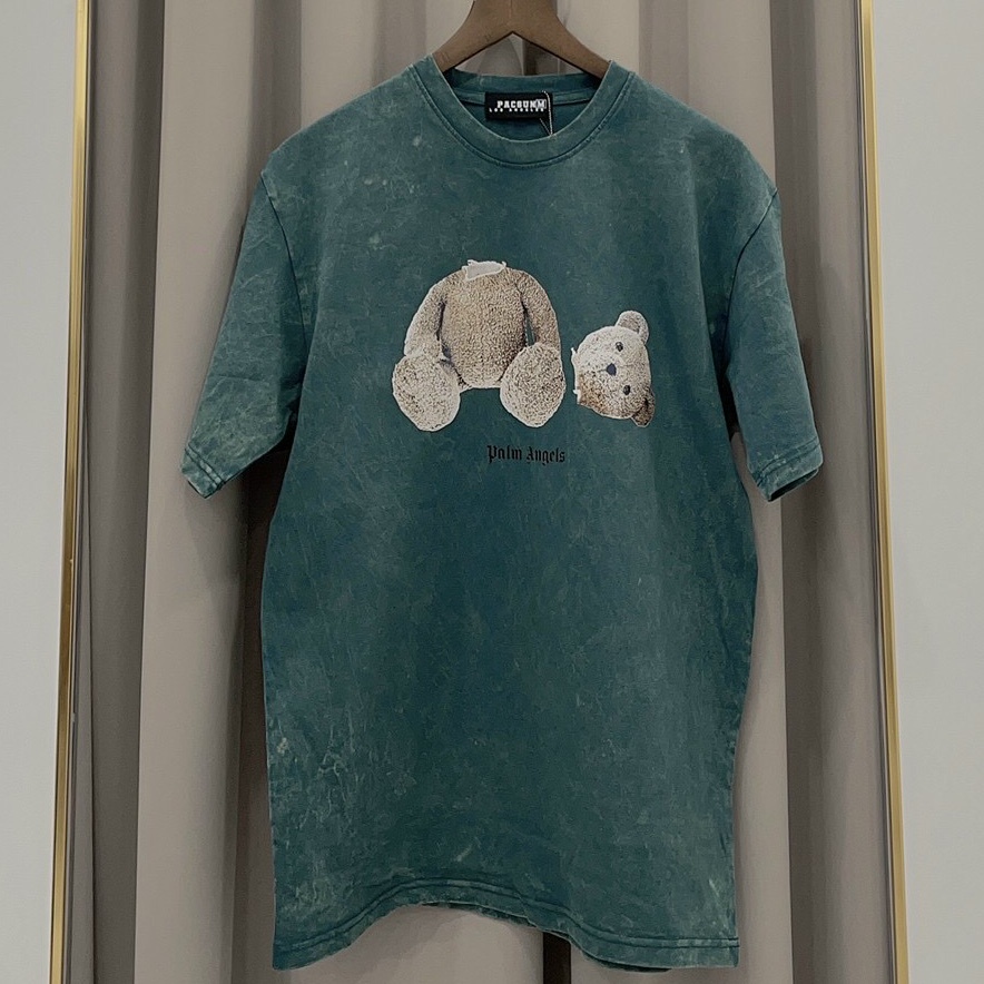 Áo Wash Loang Xanh Hot Gấu